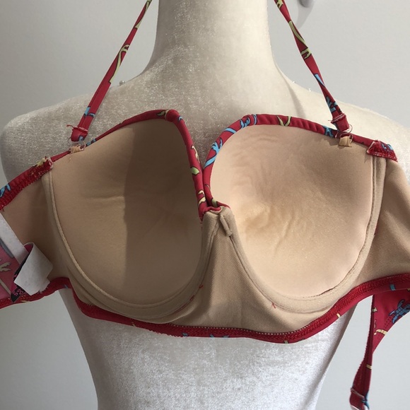 Bettie Page retro 50s vibe pin-up girl swim top - Picture 6 of 11